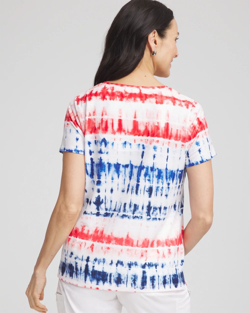 Zenergy® Americana Tie-dye V-Neck Tee | Chico's